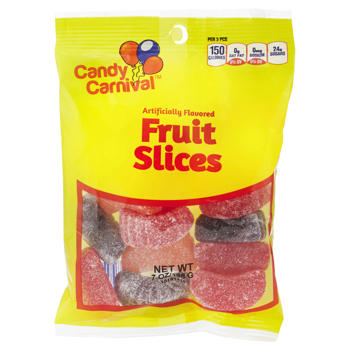 slide 1 of 1, Candy Carnival Fruit Slices, 7 oz