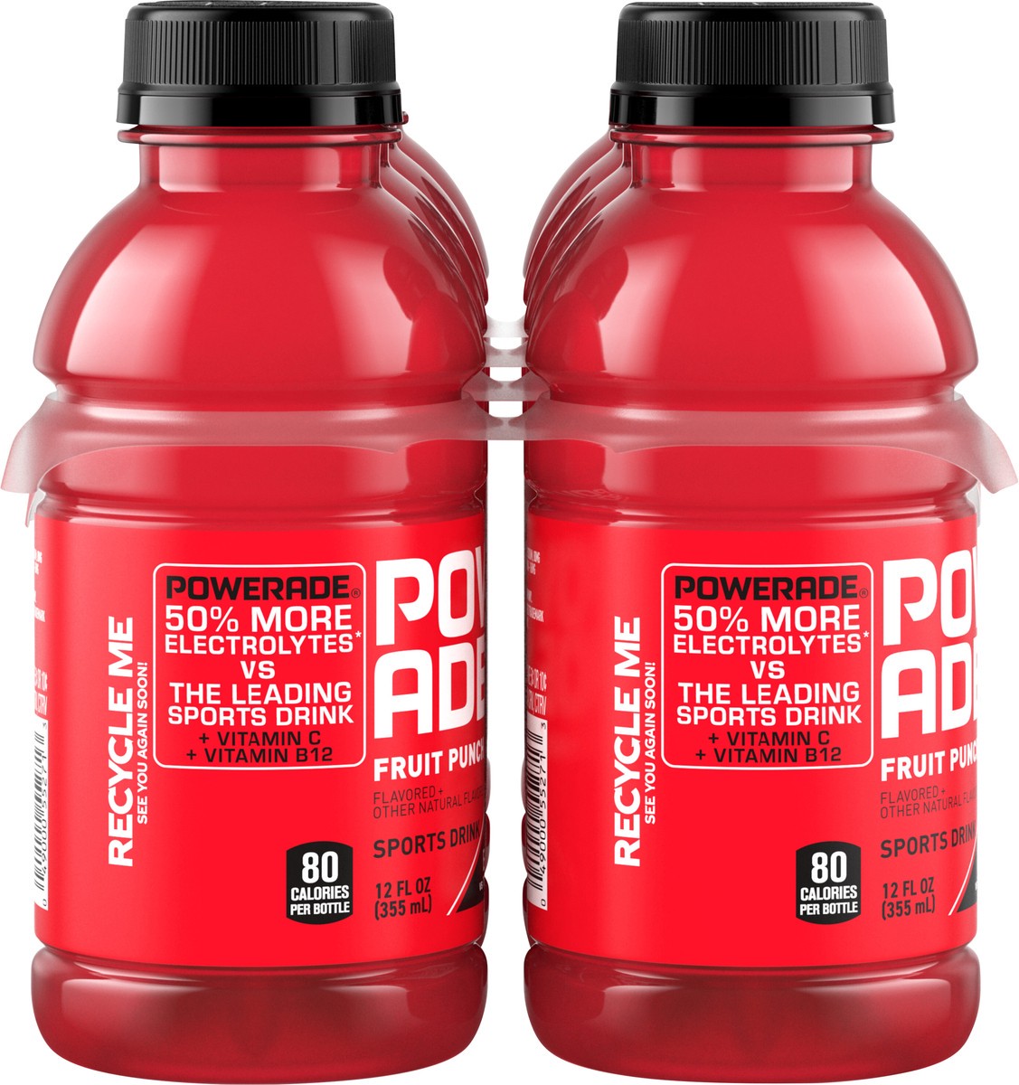 slide 14 of 14, POWERADE Fruit Punch Bottles- 8 ct, 8 ct; 12 fl oz