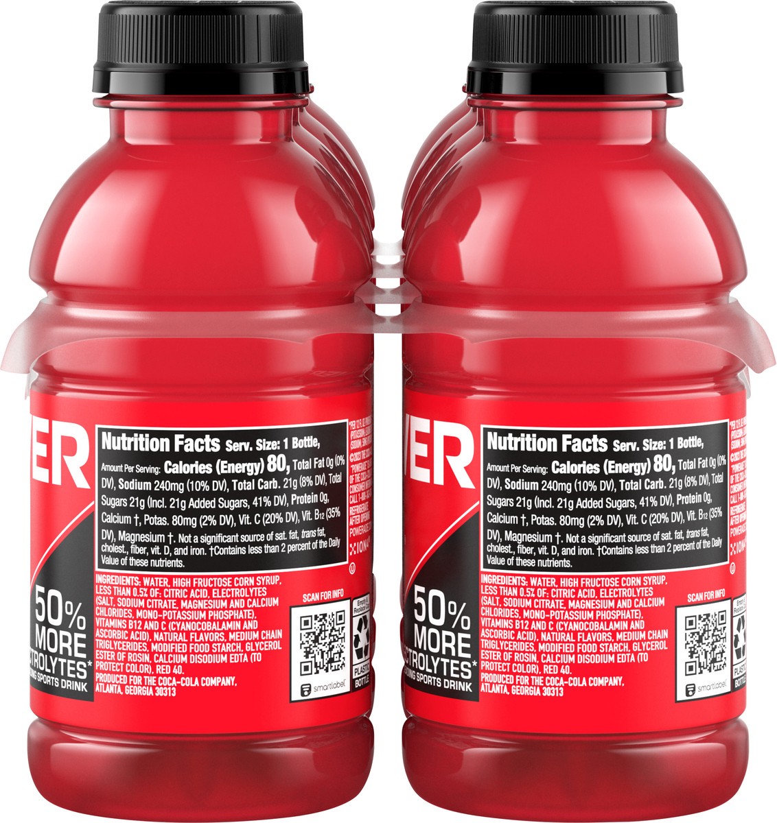 slide 7 of 14, POWERADE Fruit Punch Bottles- 8 ct, 8 ct; 12 fl oz