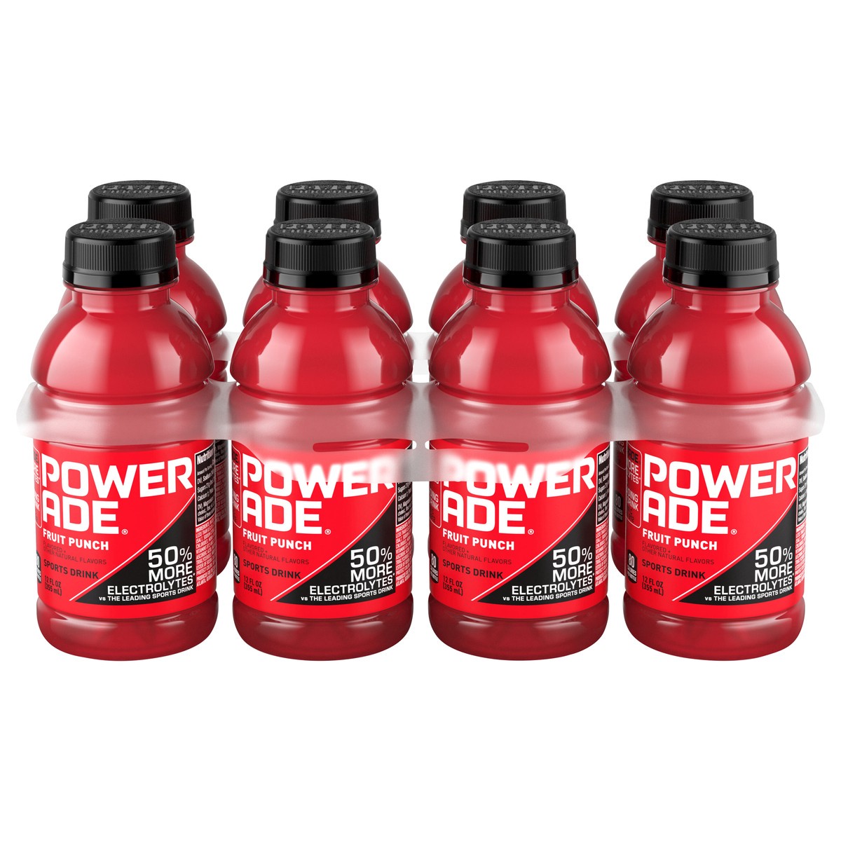 slide 11 of 14, POWERADE Fruit Punch Bottles- 8 ct, 8 ct; 12 fl oz