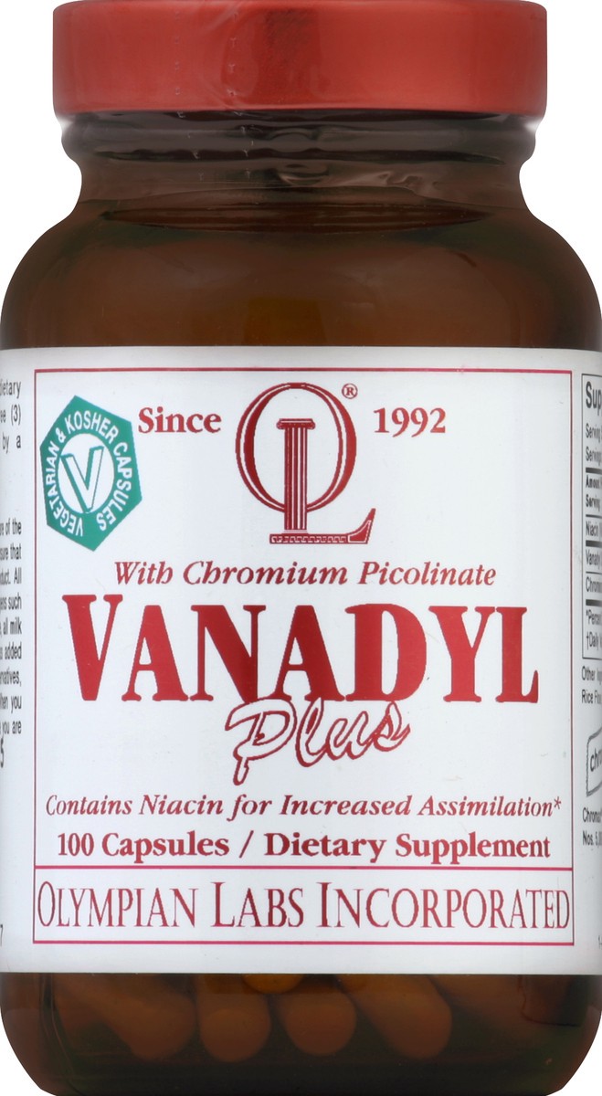 slide 2 of 3, Olympian Labs Vanadyl 100 ea, 100 ct
