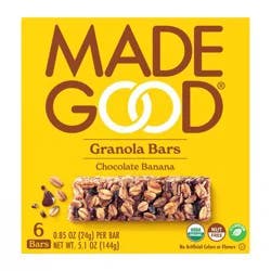 MadeGood Chocolate Banana Granola Bars