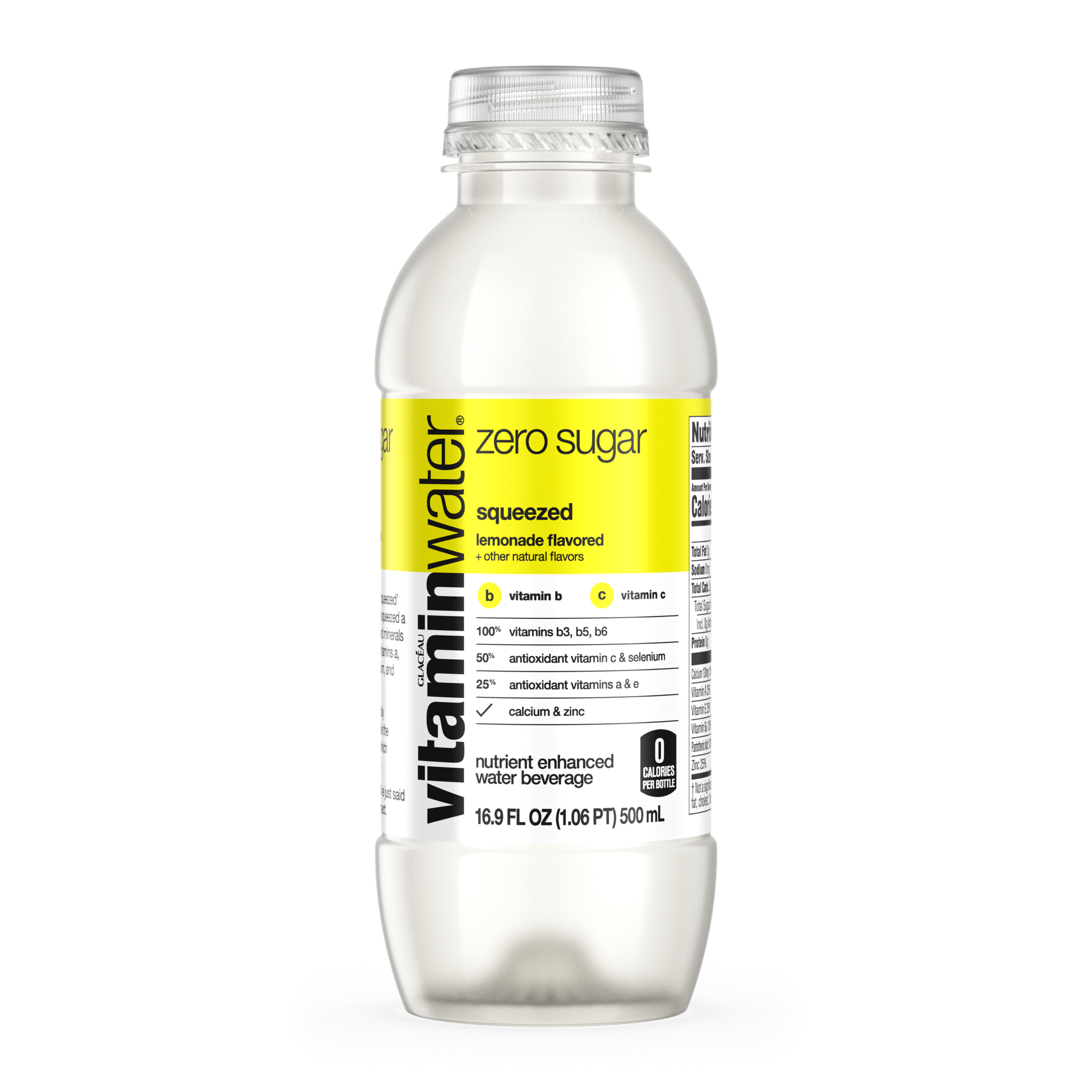 slide 1 of 3, vitaminwater zero sugar squeezed Bottle, 16.9 fl oz, 16.9 fl oz