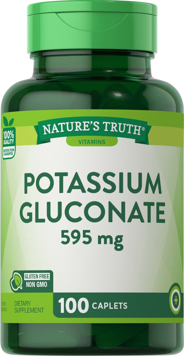 slide 5 of 5, Nature's Truth Potassium Gluconate 595 mg, 100 ct