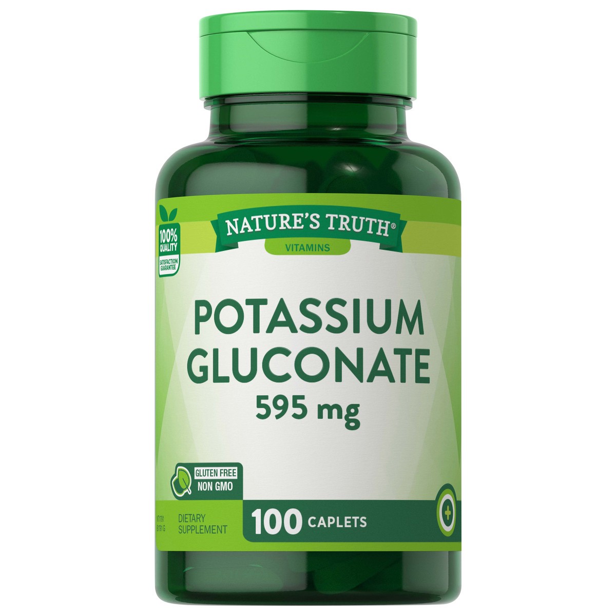 slide 1 of 5, Nature's Truth Potassium Gluconate 595 mg, 100 ct