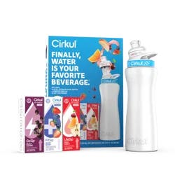 Cirkul Starter Kit with Stainless Steel Bottle and 3 Cartridges