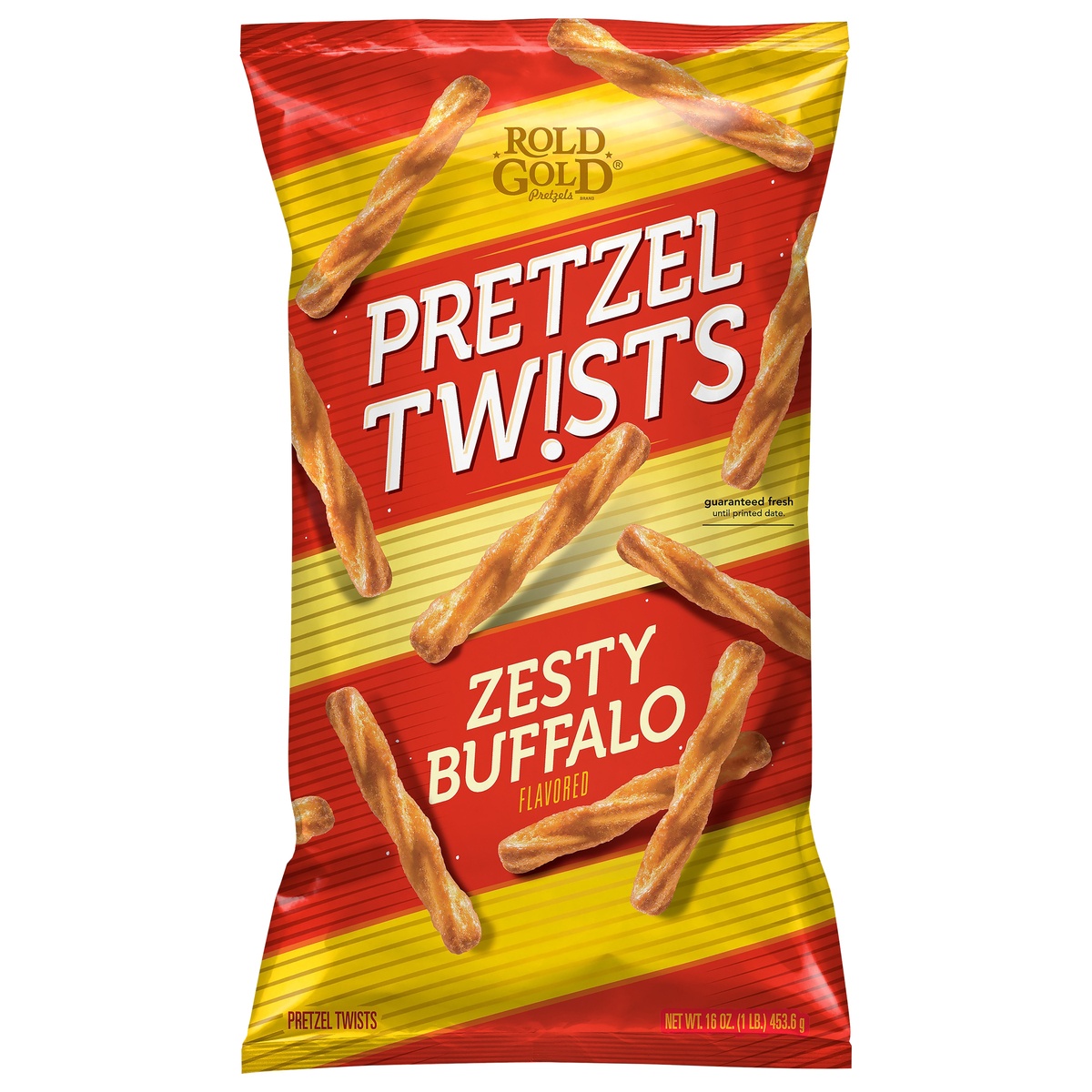 slide 1 of 6, Rold Gold Recipe No. 4 Zesty Buffalo Flavored Pretzel Twists, 16 oz