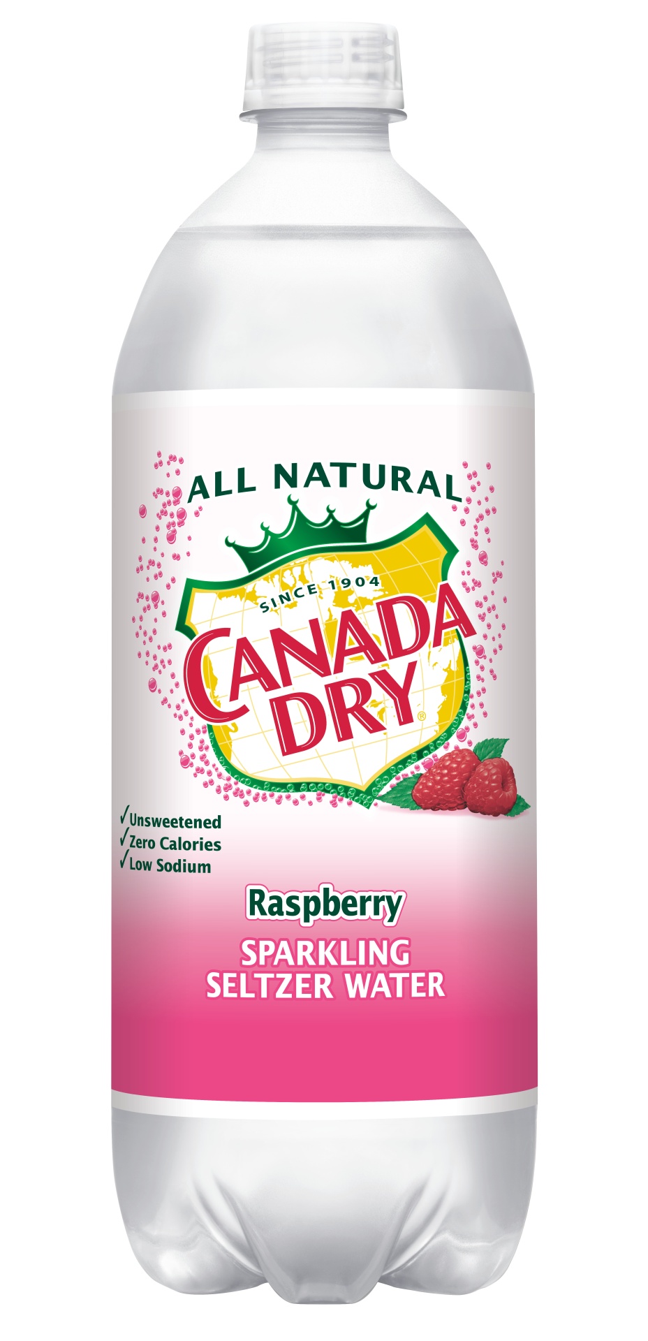 slide 1 of 4, Canada Dry Raspberry Seltzer - 1 liter, 1 liter