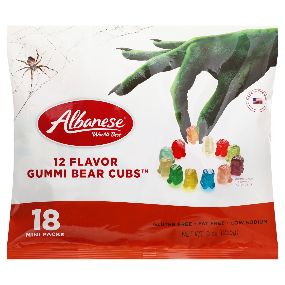 slide 12 of 13, Albanese Mini Packs 12 Flavor Gummi Bear Cubs 18 ea, 9 oz