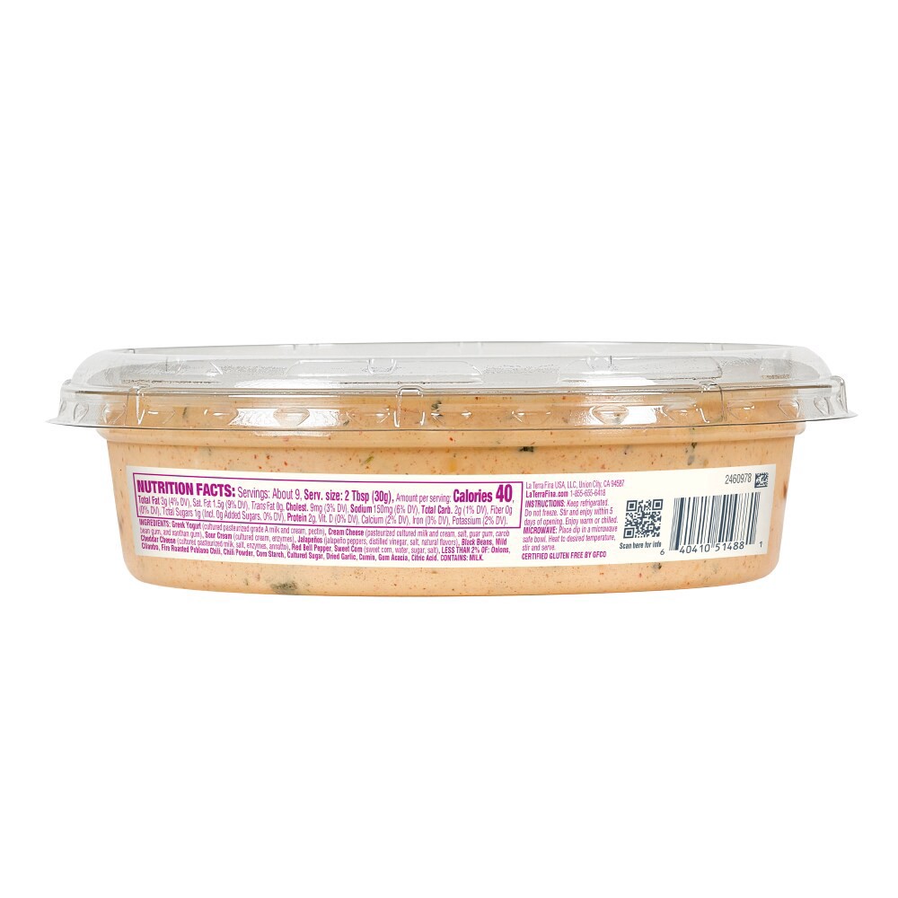 slide 3 of 3, La Terra Fina Southwest Fiesta with Black Beans & Corn Dip & Spread 10 oz, 10 oz