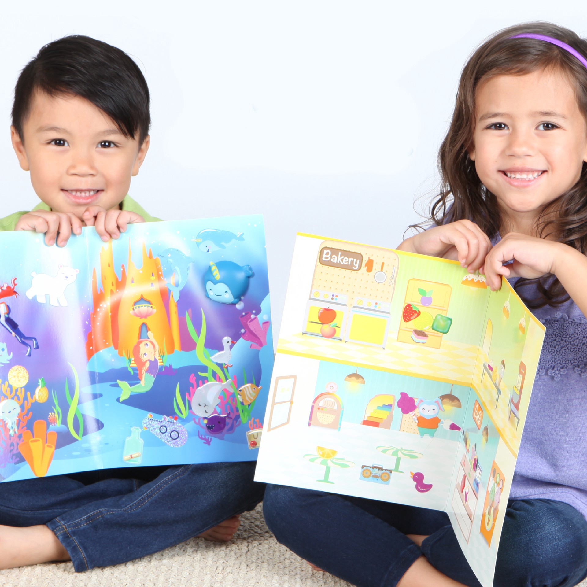 slide 5 of 9, Faber-Castell Creativity For Kids Sweets Sensory Stickers, 100 textured stickers