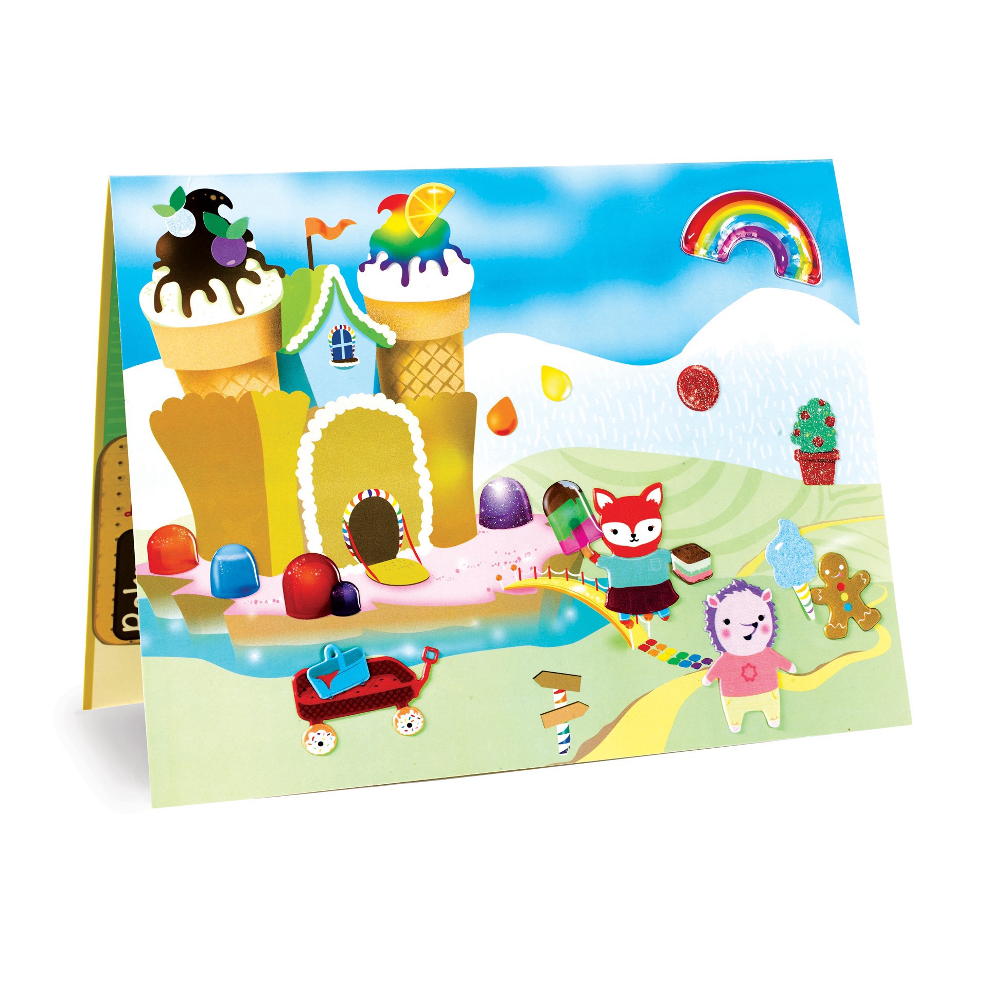 slide 4 of 9, Faber-Castell Creativity For Kids Sweets Sensory Stickers, 100 textured stickers