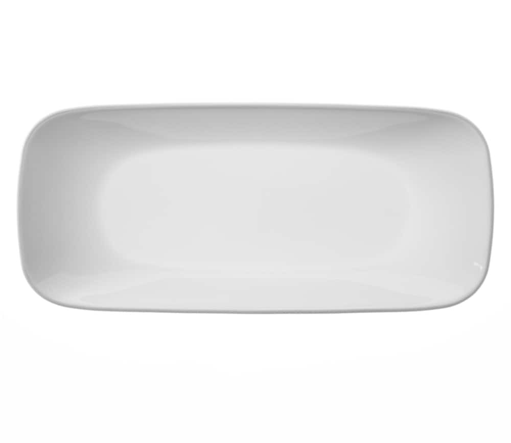 slide 1 of 3, Corelle Square Round Serving Tray Pure White, 10.5 in