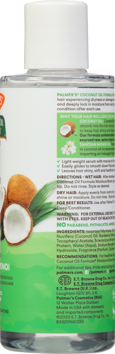 slide 9 of 12, Palmer's Coconut Oil Formula Moisture Boost Hair Polisher Serum 6 fl oz, 6 fl oz