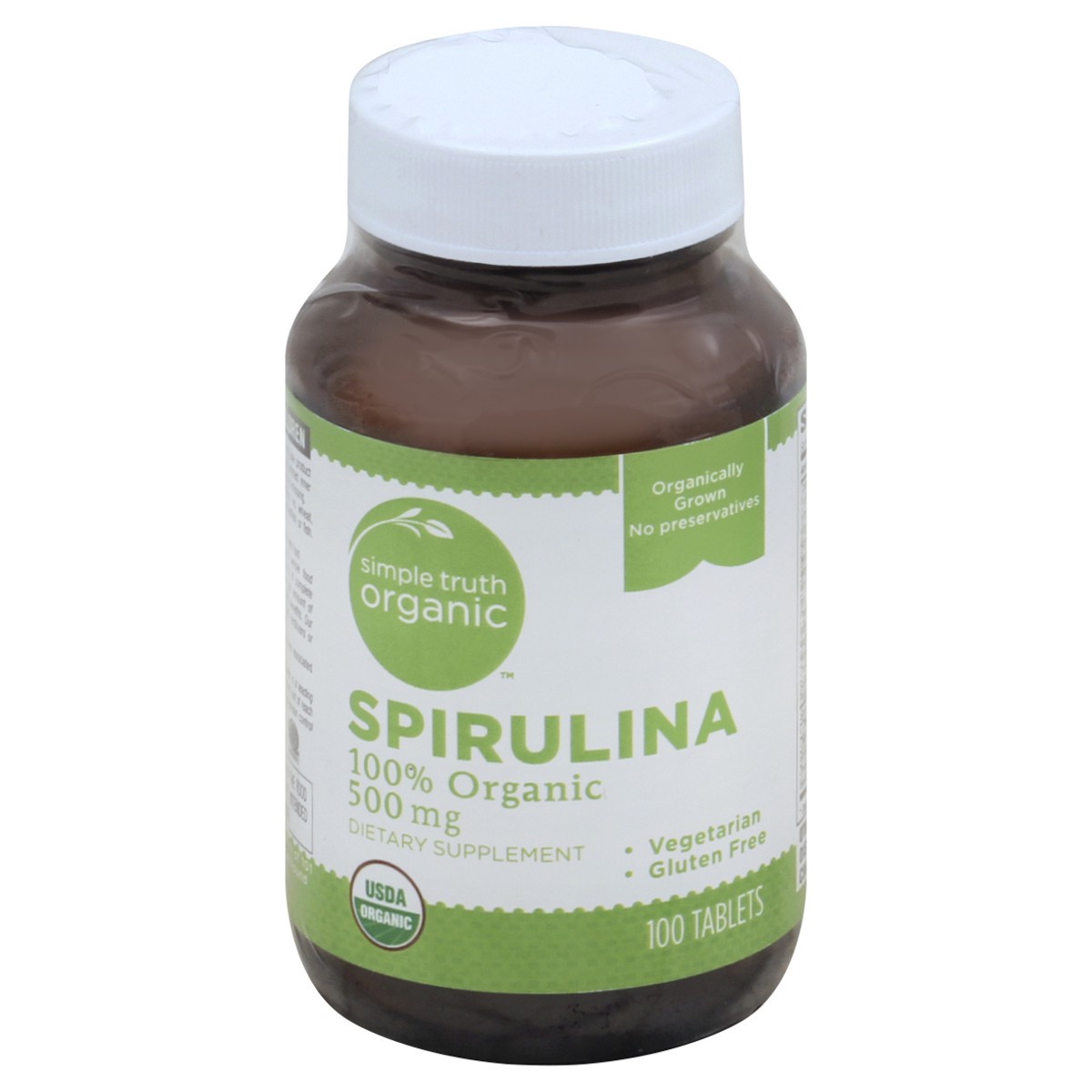 slide 2 of 3, Simple Truth Organic Spirulina 100 ea, 100 ct