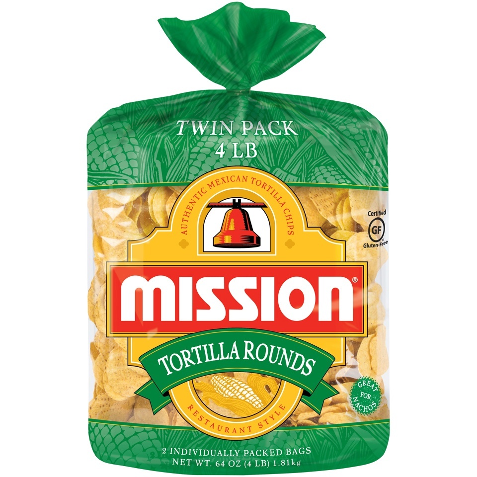 slide 1 of 1, Mission Corn Tortilla Chips, 4 lb