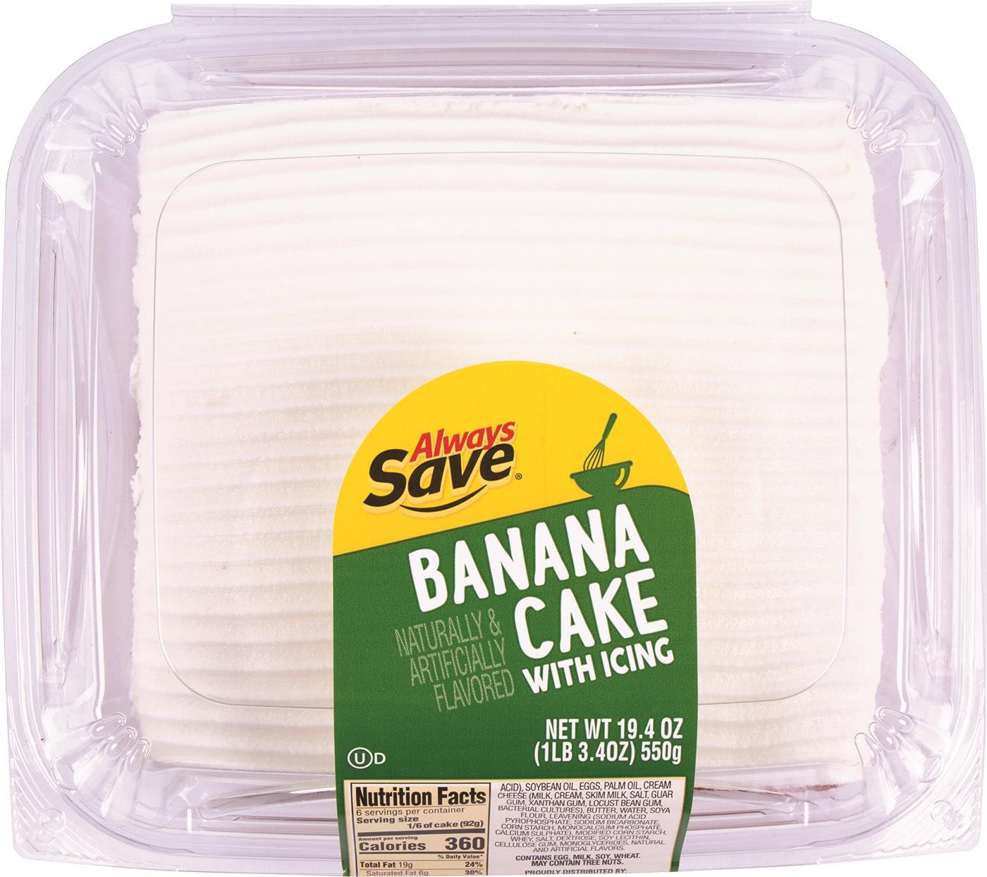 slide 1 of 1, Always Save Banana Cake Square, 19.4 oz