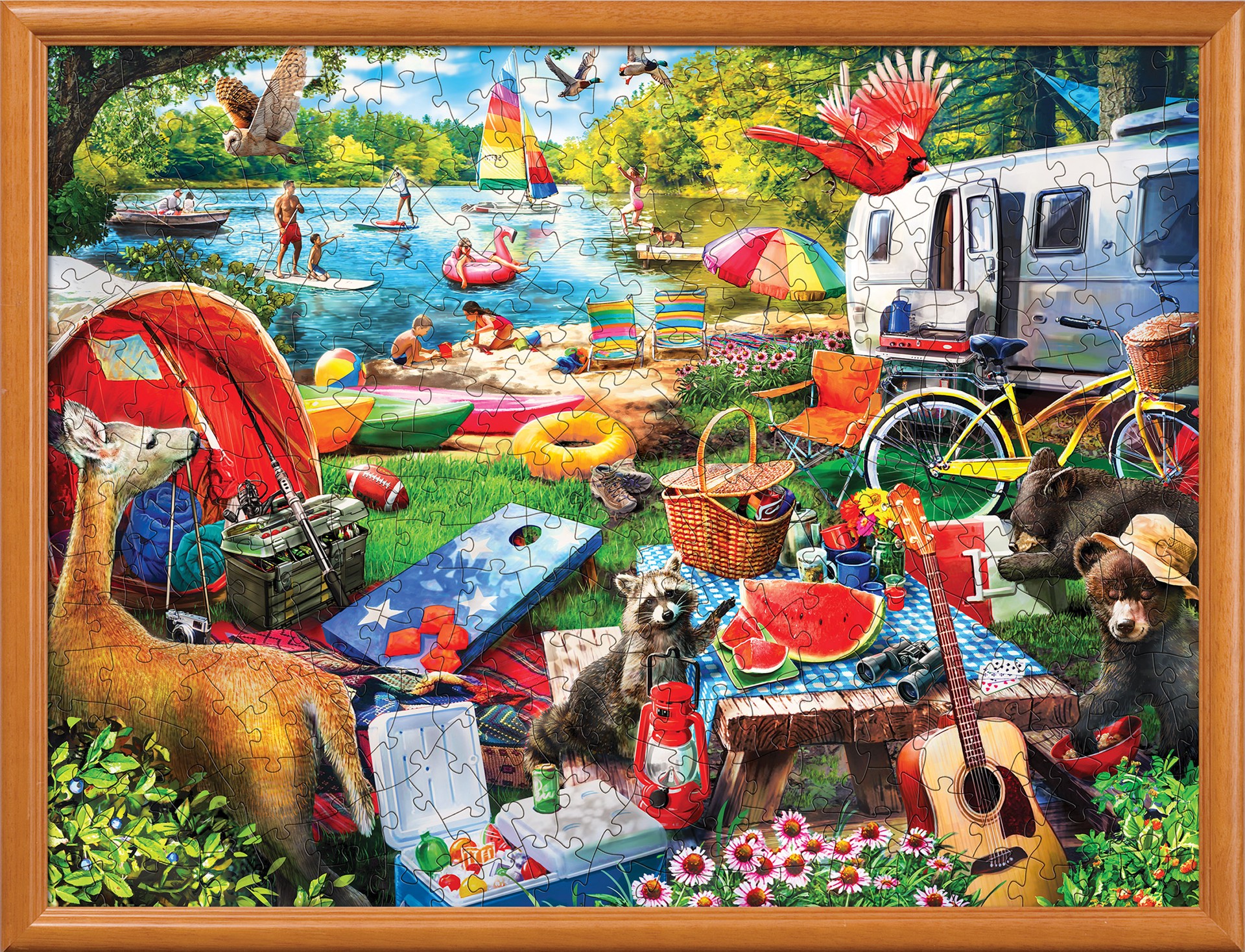 slide 3 of 6, Masterpieces Campside - Little Rascals 300 Piece EZ Grip Puzzle, 1 ct