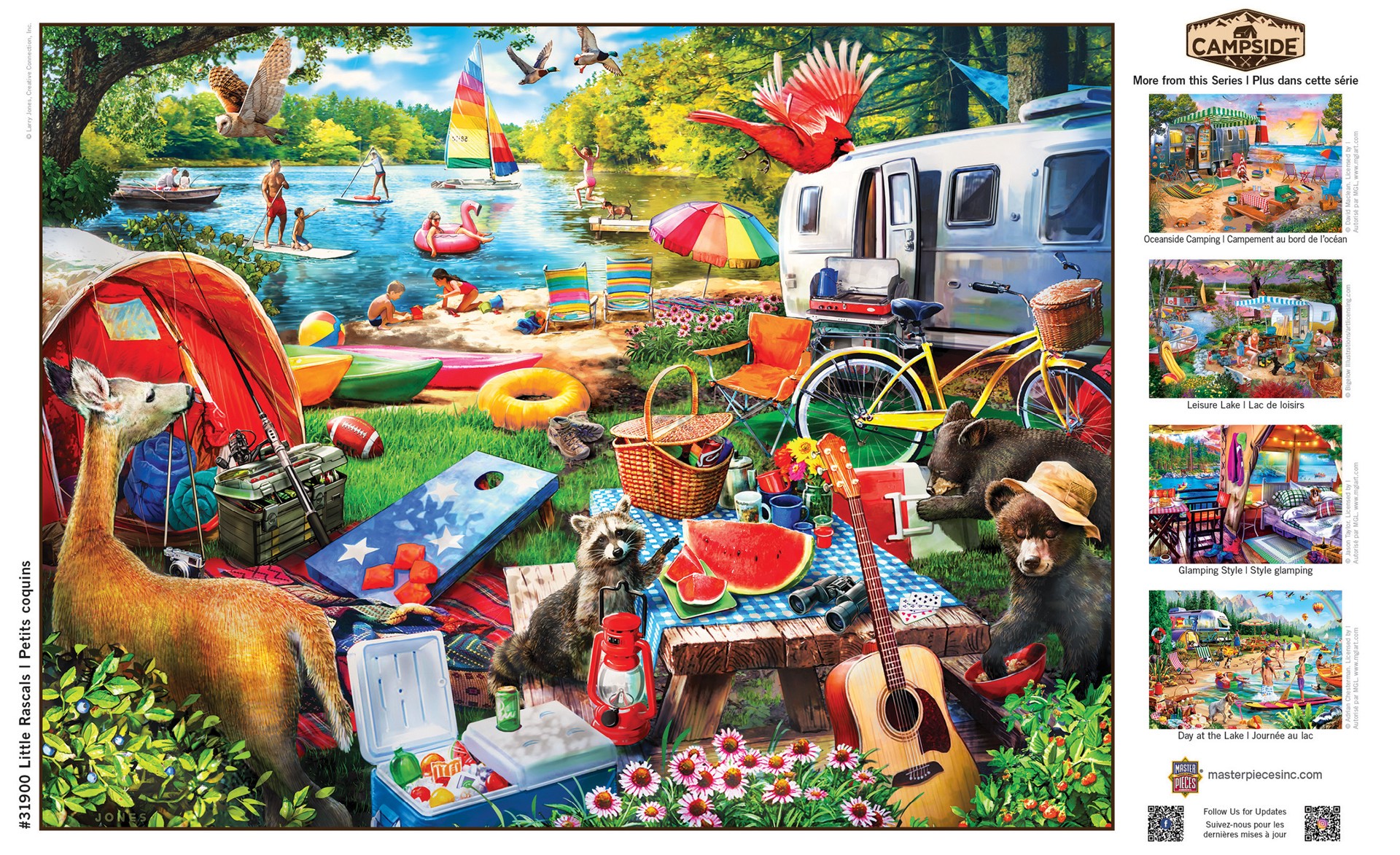 slide 6 of 6, Masterpieces Campside - Little Rascals 300 Piece EZ Grip Puzzle, 1 ct