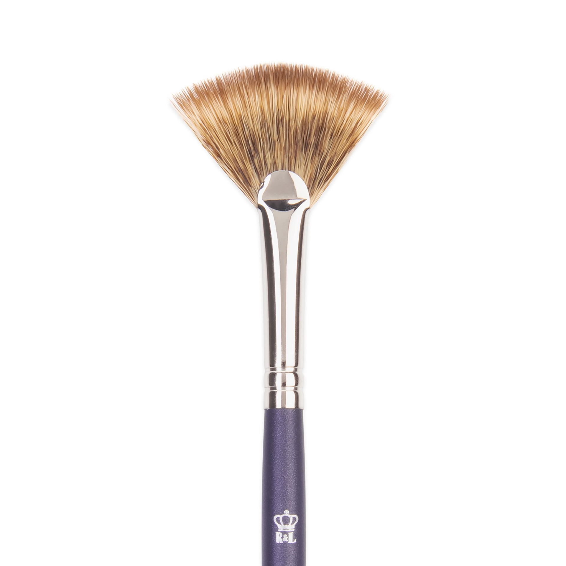 slide 2 of 3, Royal & Langnickel Sovereign Synthetic Long Handle Fan Blender Brush, Size 6, Size 6