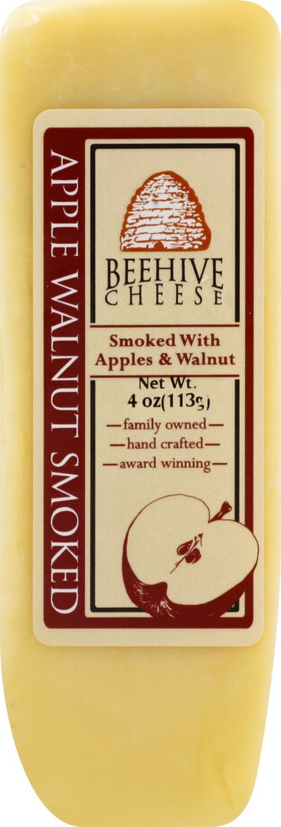 slide 1 of 9, Beehive Cheese Apple Walnut Smoked Cheese 4 oz, 4 oz