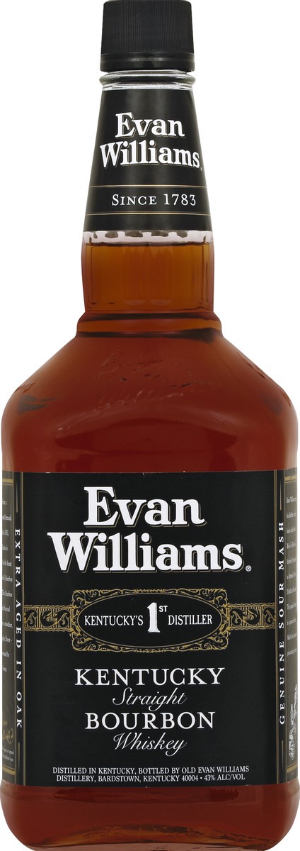 slide 1 of 3, Evan Williams Whiskey 1.75 lt, 1.75 liter