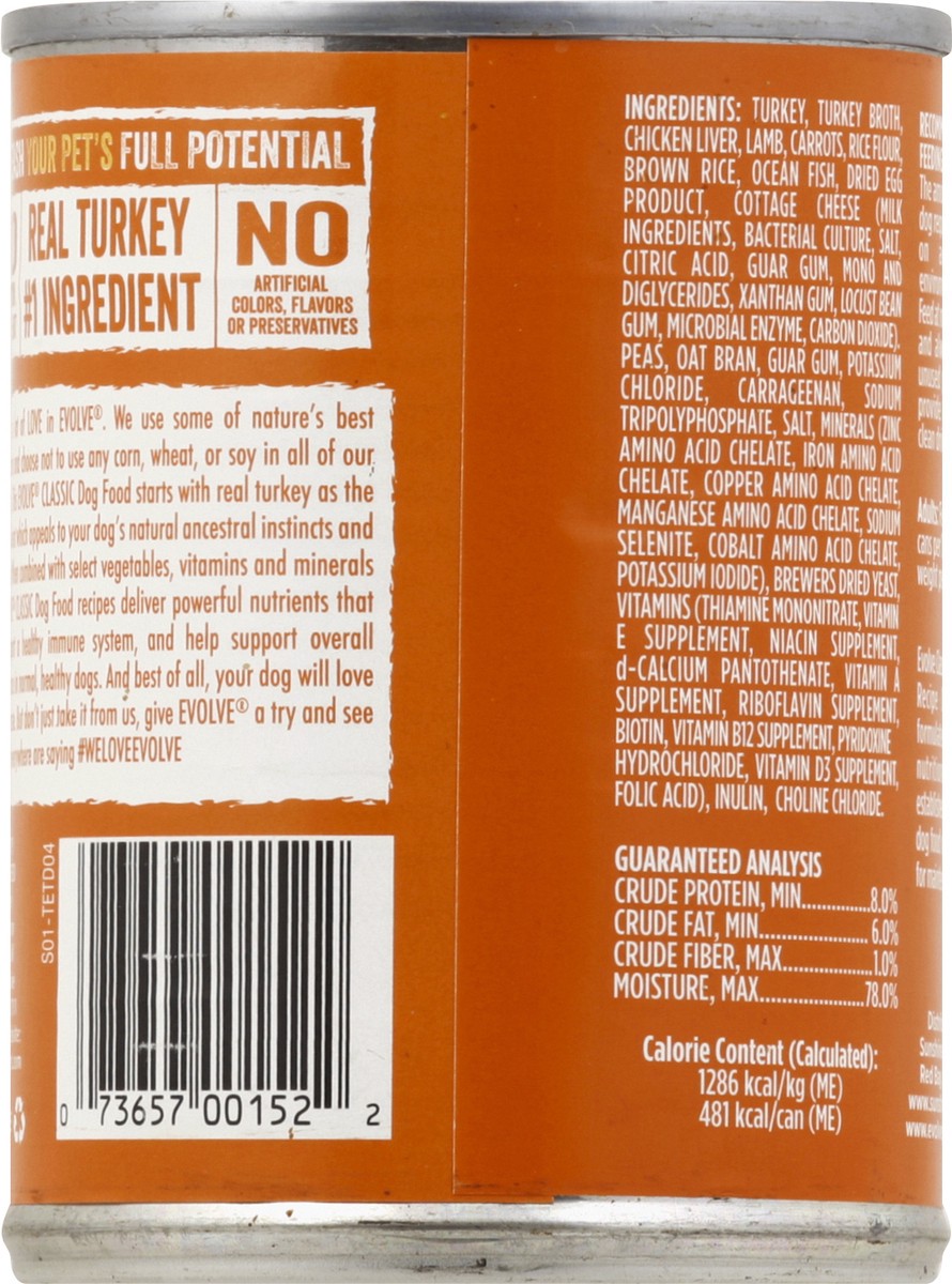 slide 7 of 9, Evolve Classic Turkey & Rice Recipe Food for Dogs 13.2 oz, 13.2 oz
