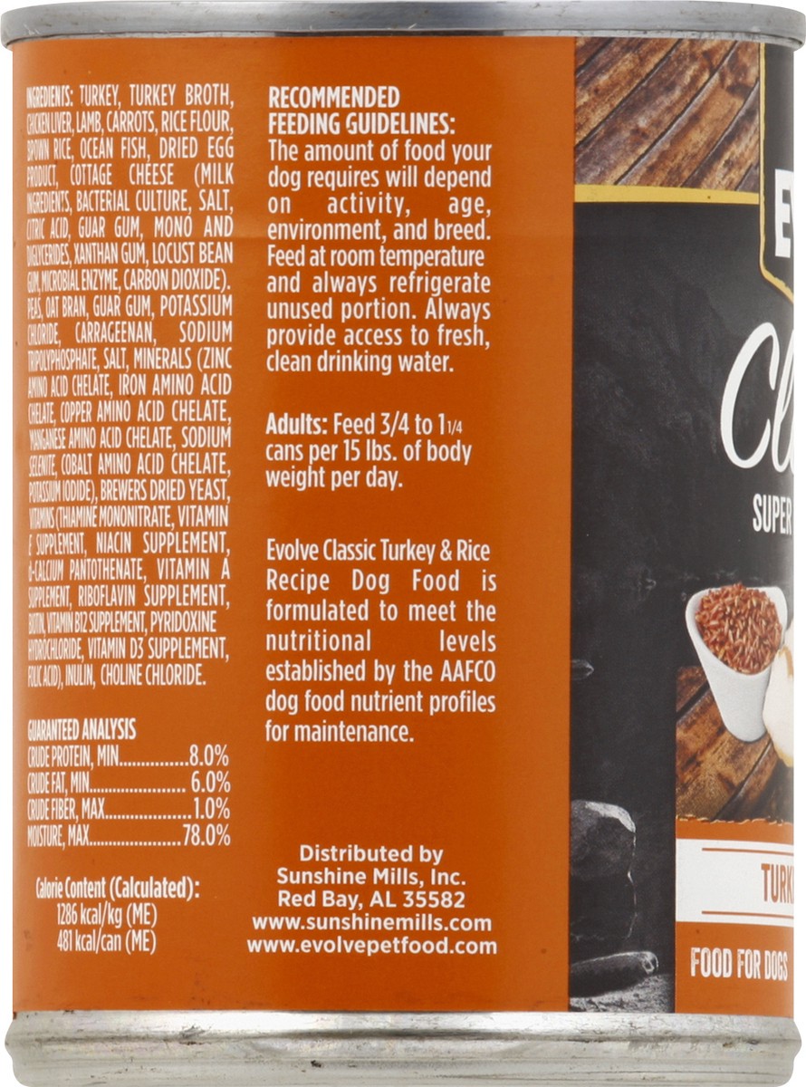 slide 5 of 9, Evolve Classic Turkey & Rice Recipe Food for Dogs 13.2 oz, 13.2 oz