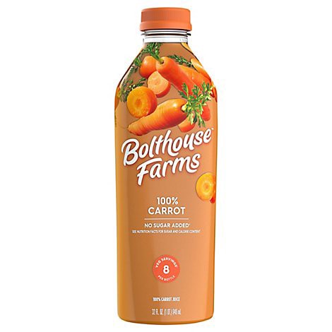 slide 1 of 4, Bolthouse Farms 100% Carrot Juice - 32 Oz, 32 fl oz