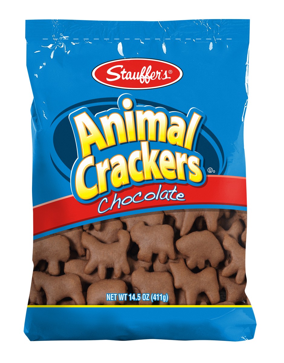 slide 1 of 9, Stauffer's Chocolate Animal Crackers 14.5 oz, 14.5 oz