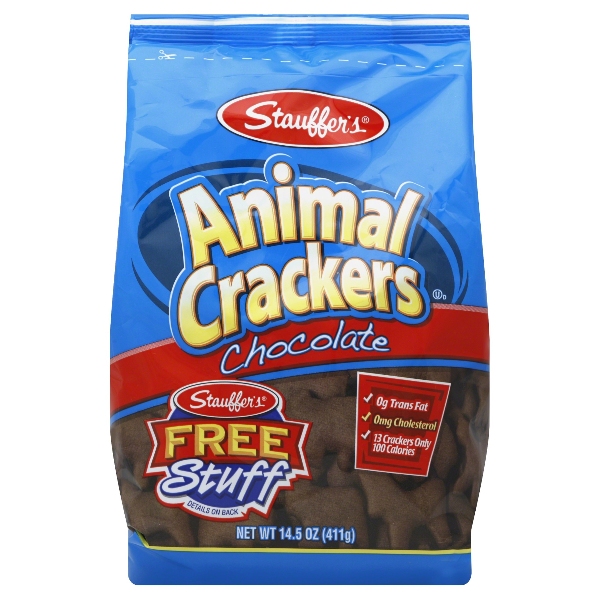 slide 1 of 1, Stauffer's Chocolate Animal Crackers, 14.5 oz