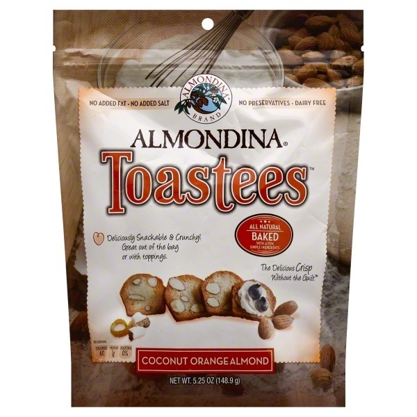 slide 1 of 1, Almondina Orange Coconut Almond Toastee, 5.25 oz