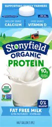 Stonyfield Organic Protein Fat Free Milk 0.5 gl