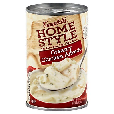 slide 1 of 1, Campbell's Homestyle Creamy Chicken Alfredo Soup, 18.8 oz