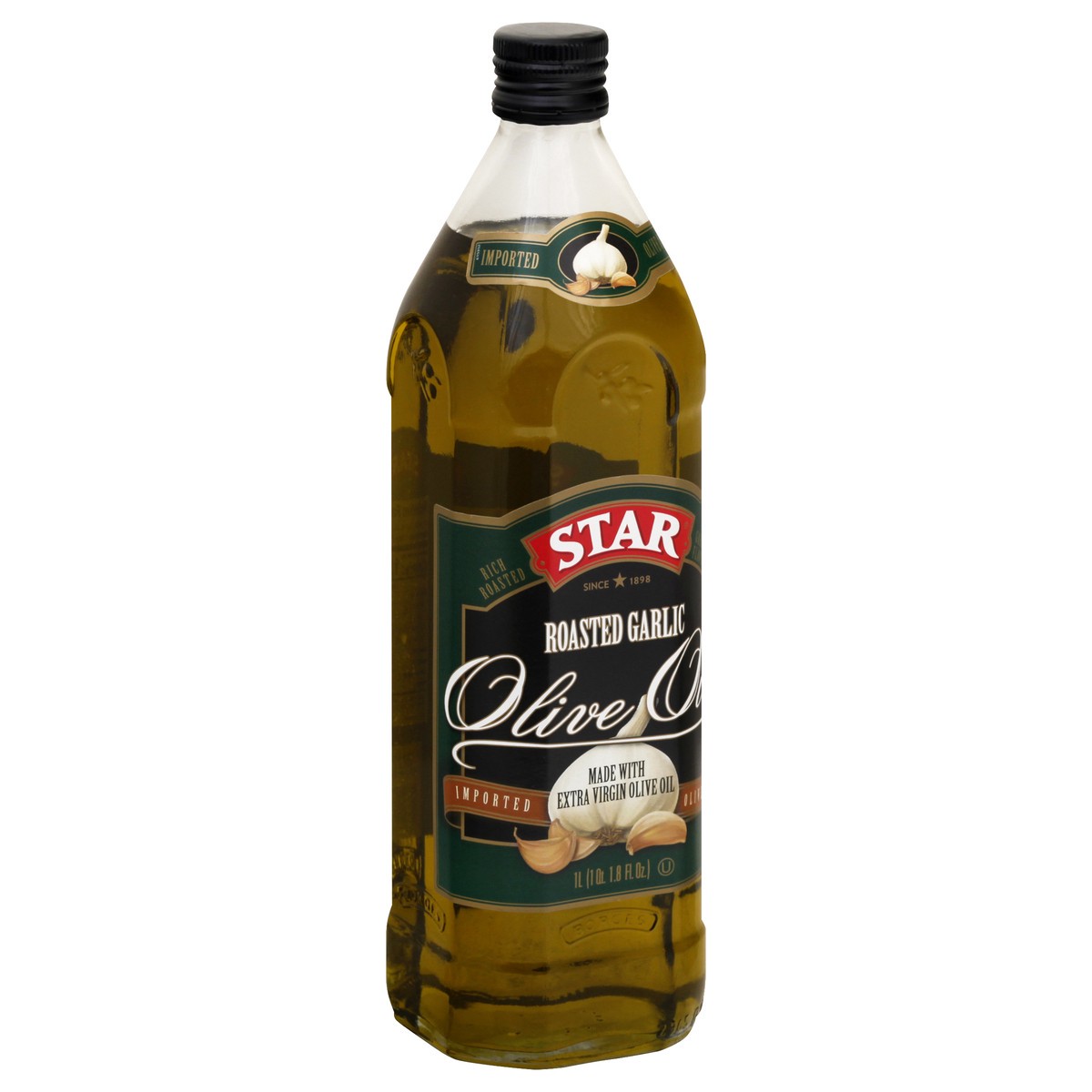 slide 2 of 10, STAR Extra Virgin Roasted Garlic Olive Oil 1 lt, 1 l