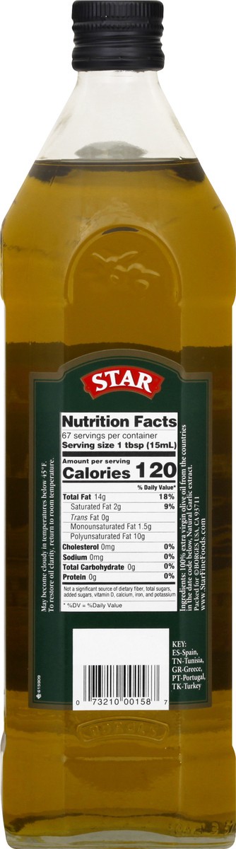 slide 9 of 10, STAR Extra Virgin Roasted Garlic Olive Oil 1 lt, 1 l