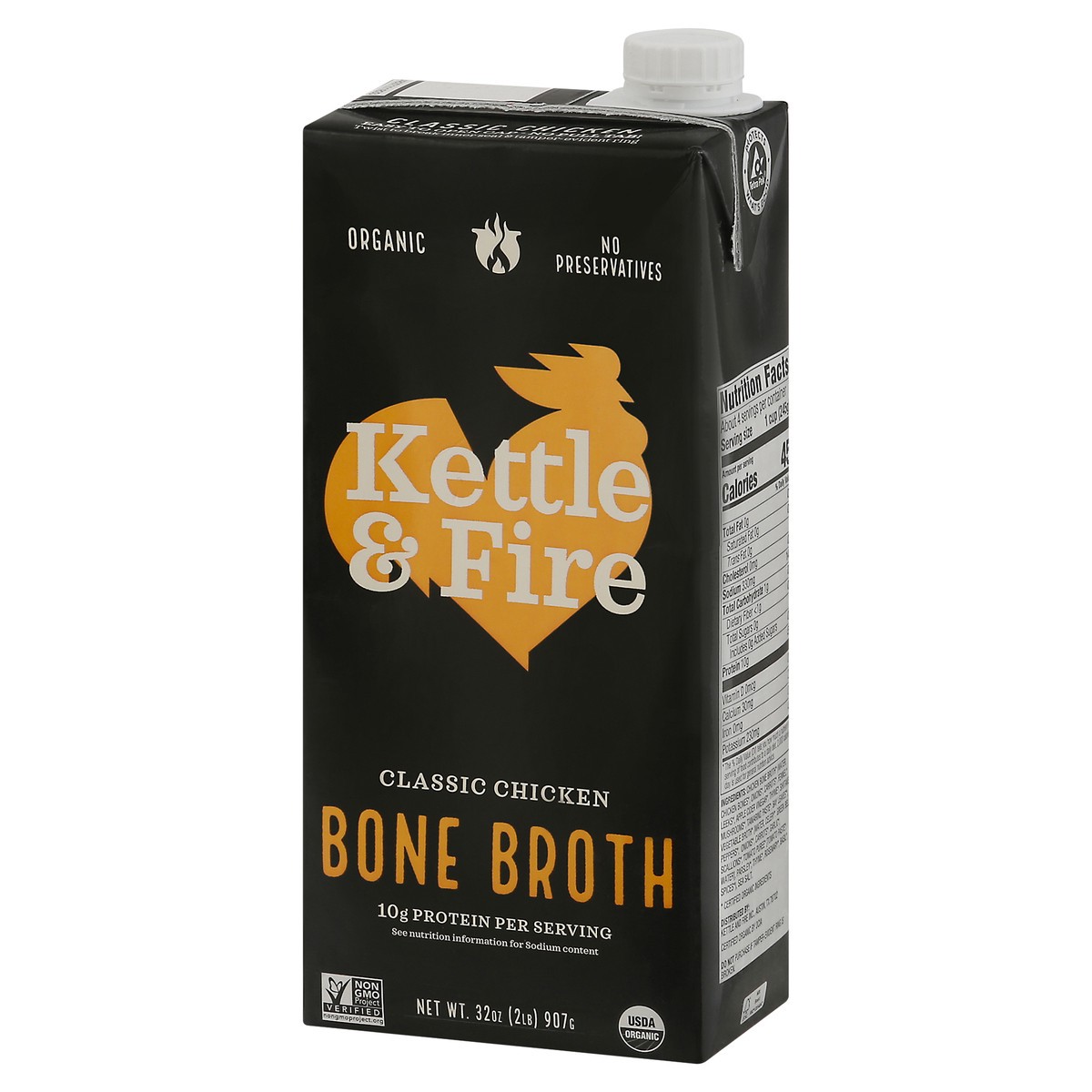 slide 11 of 14, Kettle & Fire Classic Chicken Bone Broth 32 oz, 32 oz