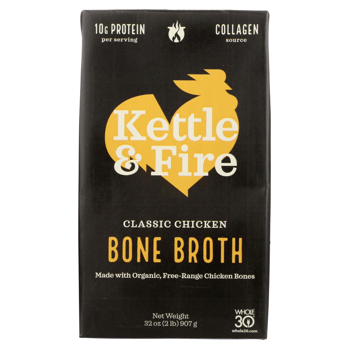 slide 1 of 14, Kettle & Fire Classic Chicken Bone Broth 32 oz, 32 oz