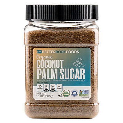 slide 1 of 1, BetterBody Foods Organic Coconut Palm Sugar, 24 oz