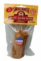 slide 1 of 1, Smokehouse Meaty Round Medium Bone for Dogs, 1 ct