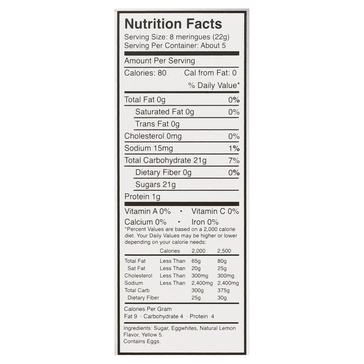 slide 5 of 11, Krunchy Melts Lemon Meringue Cookies, 4 Oz., 1 ct