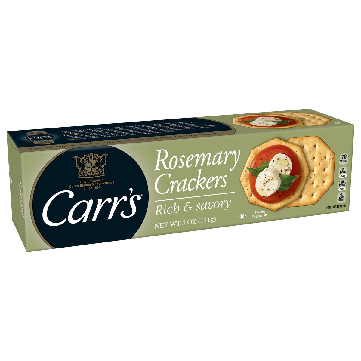 slide 3 of 8, Carr's Crackers, Rosemary, 5 oz, 5 oz