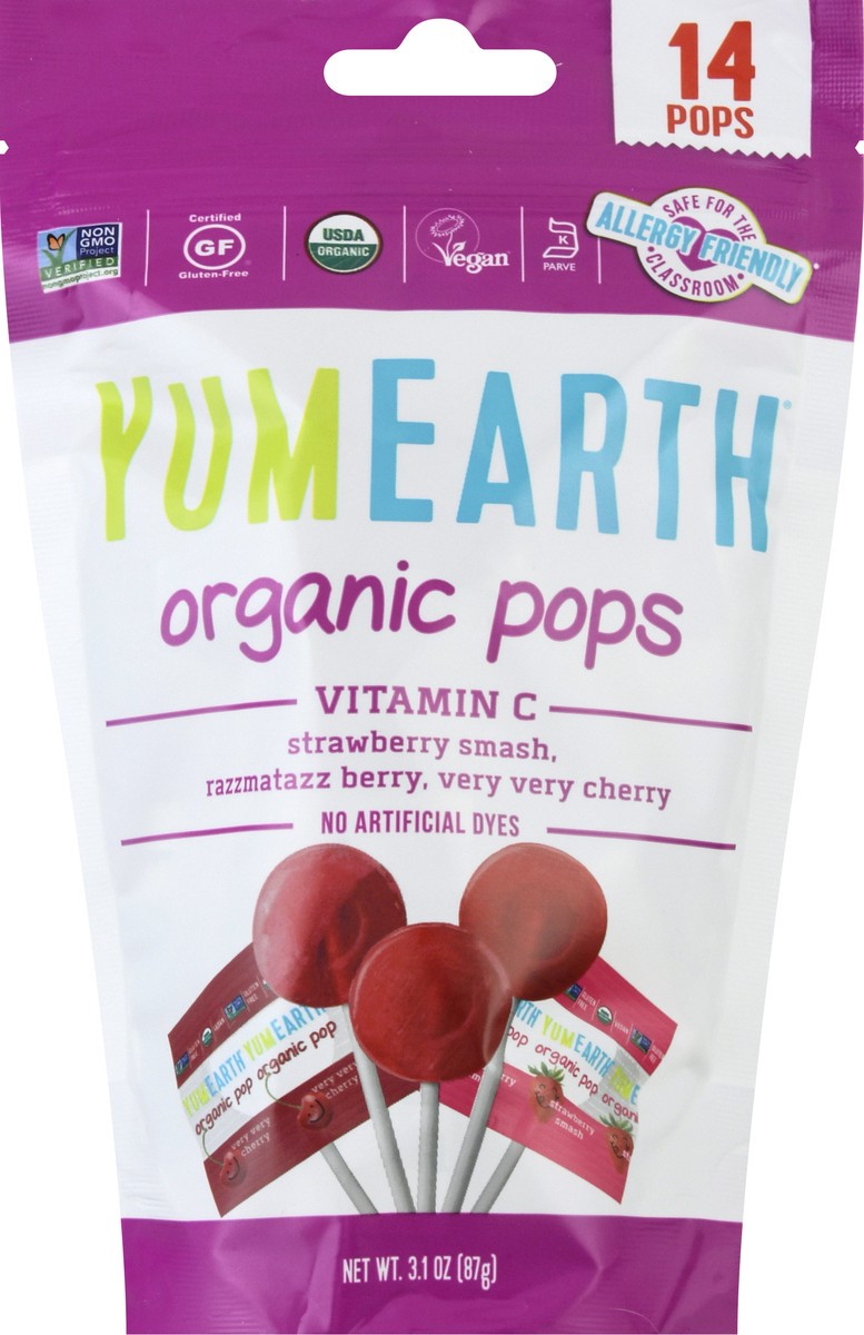 slide 6 of 9, Yummy Earth Lolli Pop Vitamin C Org, 14 ct