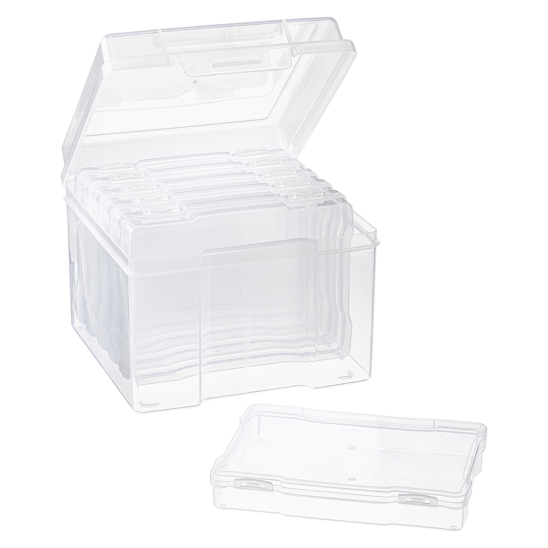 slide 5 of 6, 5" X 7" Clear 6-Case Photo Storage Keeper By Simply Tidy, 5 in x 7 in