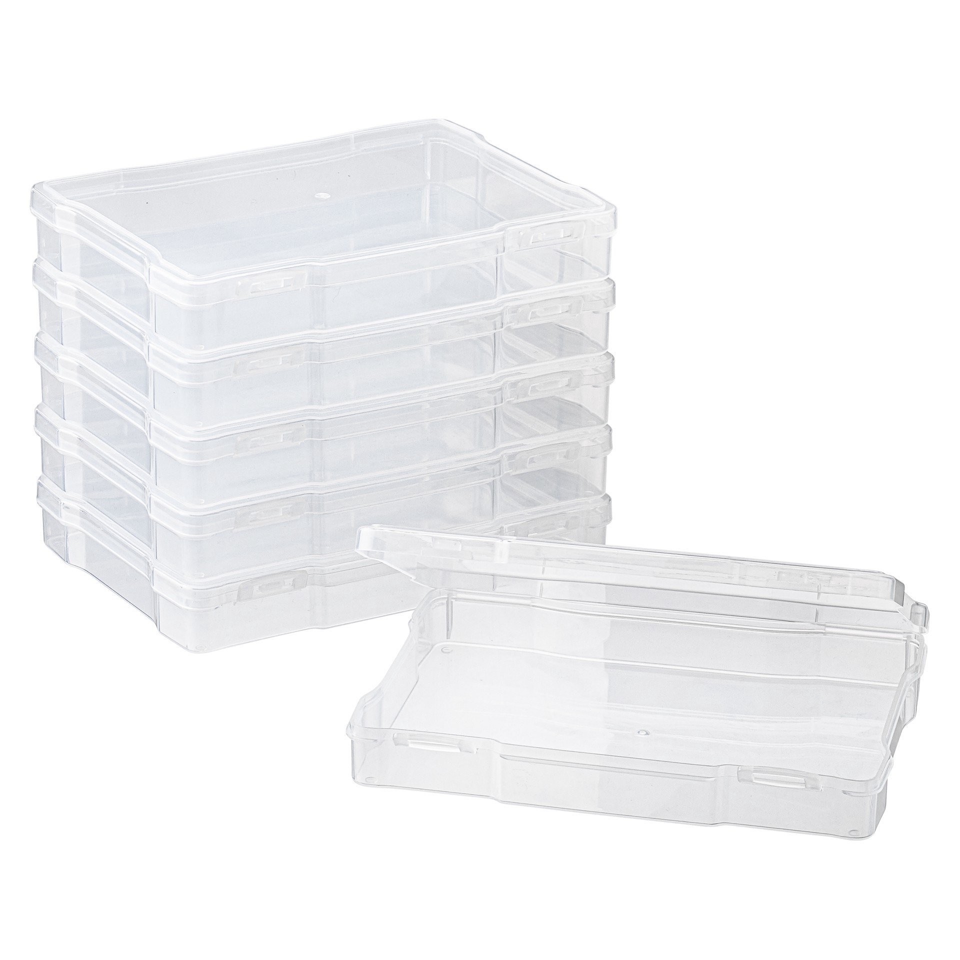 slide 3 of 6, 5" X 7" Clear 6-Case Photo Storage Keeper By Simply Tidy, 5 in x 7 in