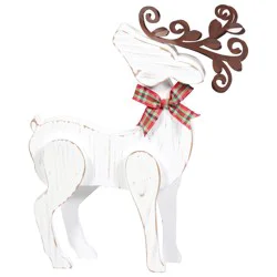 Ssel 9in Wood Reindeer Standng - Ea