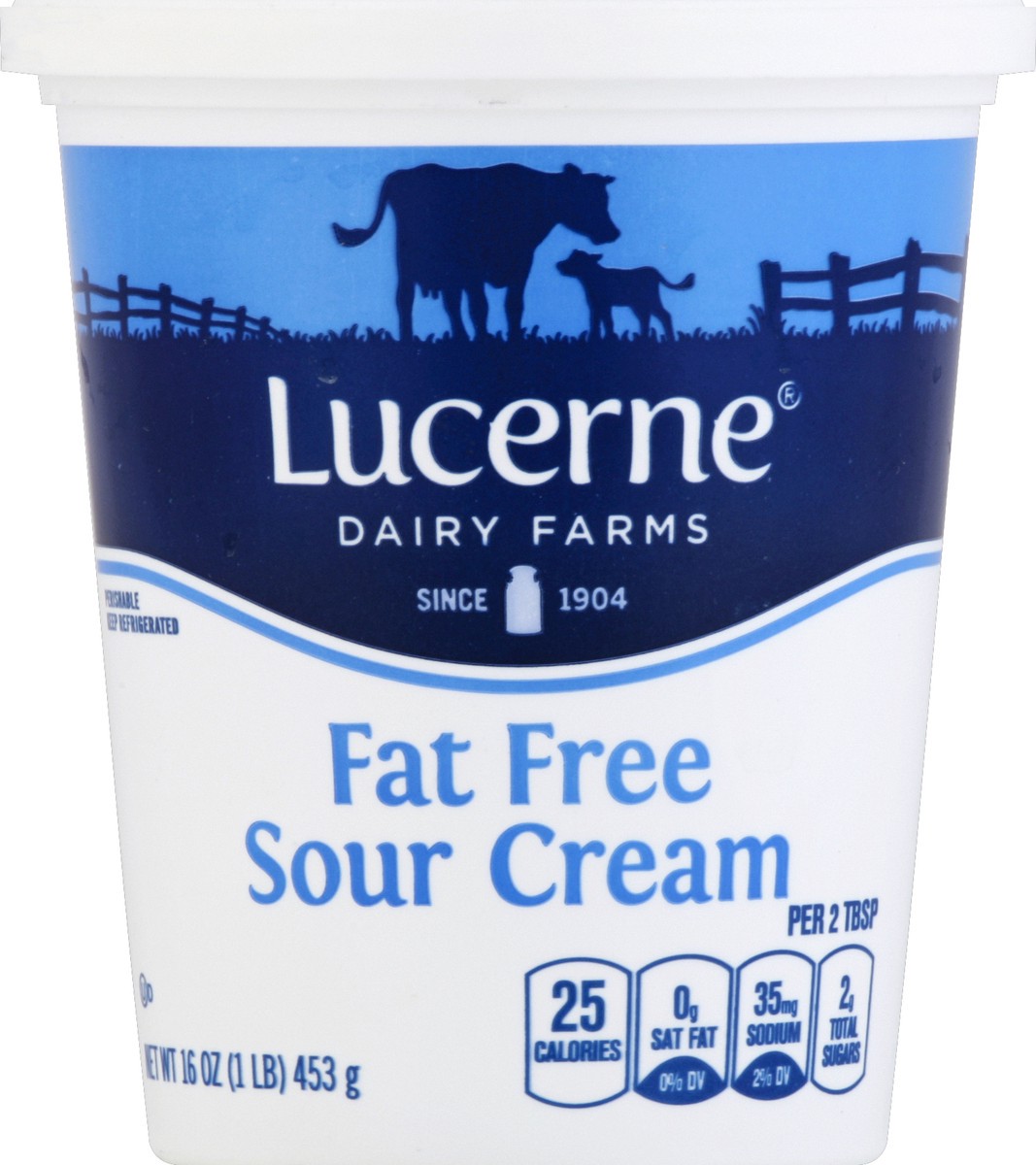 slide 5 of 5, Lucerne Sour Cream Light - 16 Oz, 16 oz