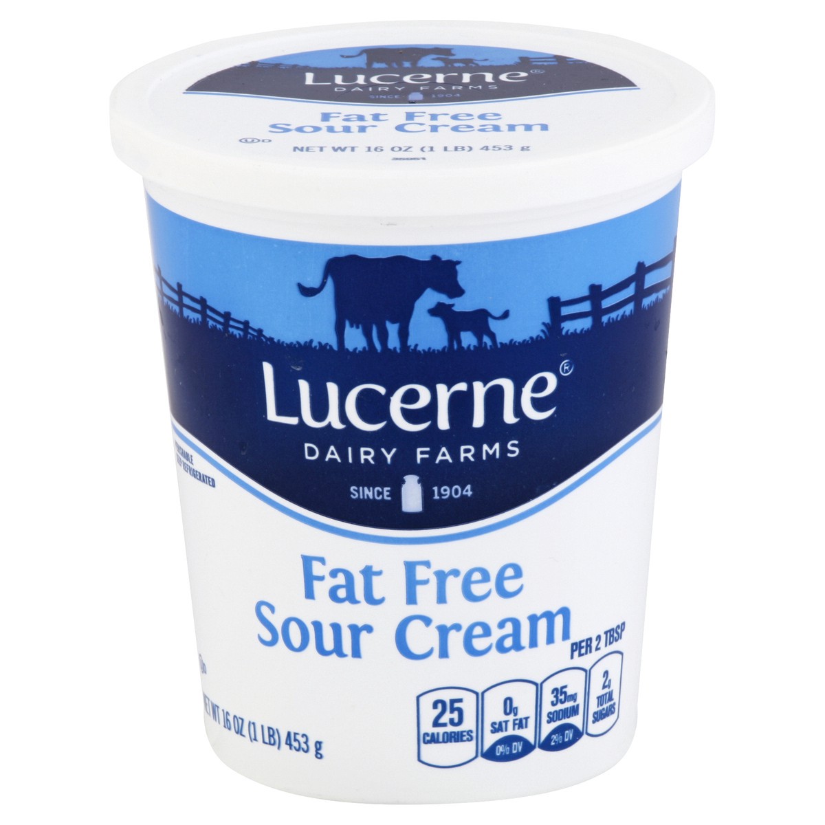 slide 3 of 5, Lucerne Sour Cream Light - 16 Oz, 16 oz