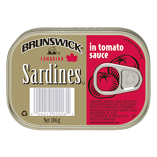 slide 1 of 1, Brunswick Sardines In Tomato Sauce, 3.75 oz