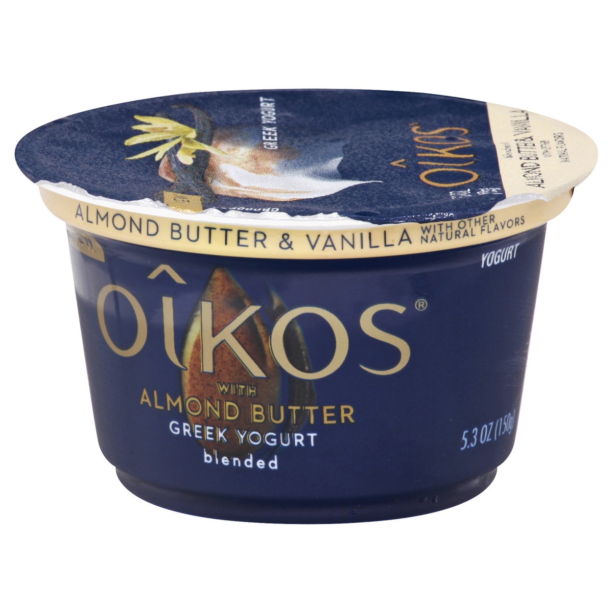 slide 6 of 12, Oikos Blended Greek Almond Butter & Vanilla Yogurt 5.3 oz, 5.3 oz